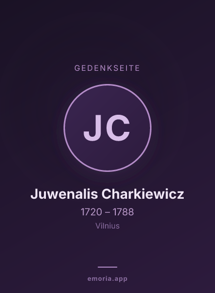 Gedenkportrait von Juwenalis Charkiewicz