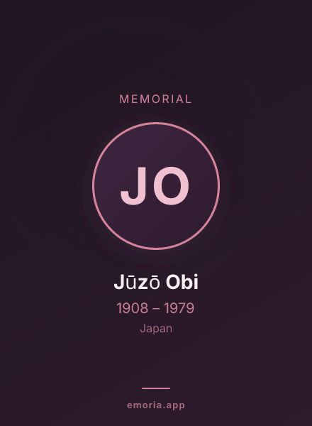 Memorial portrait of Jūzō Obi