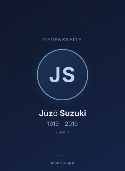 Gedenkportrait von Jūzō Suzuki