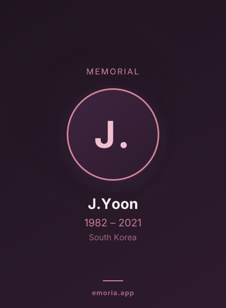 Memorial portrait of J.Yoon