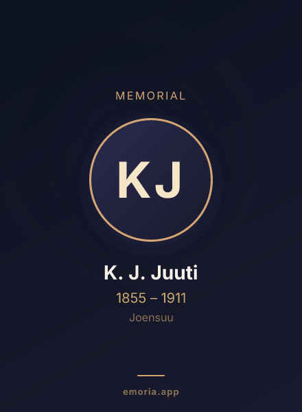 Memorial portrait of K. J. Juuti