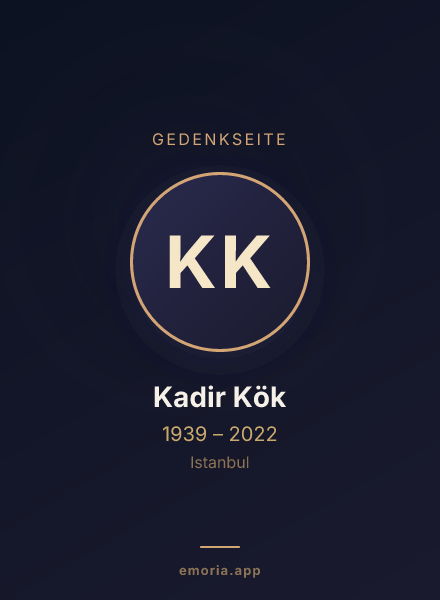 Gedenkportrait von Kadir Kök