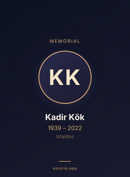 Memorial portrait of Kadir Kök