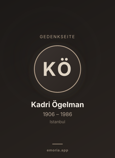 Gedenkportrait von Kadri Ögelman