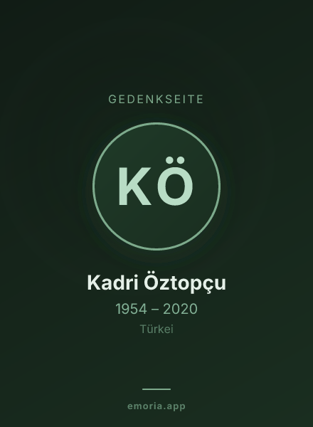 Gedenkportrait von Kadri Öztopçu