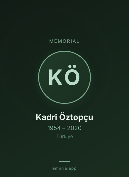 Memorial portrait of Kadri Öztopçu