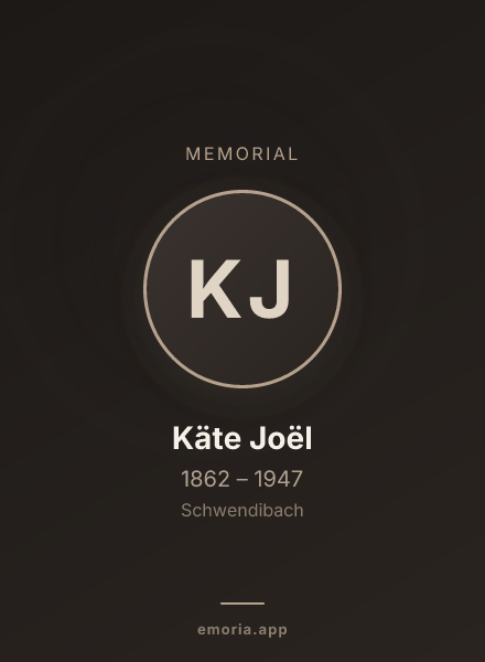 Memorial portrait of Käte Joël