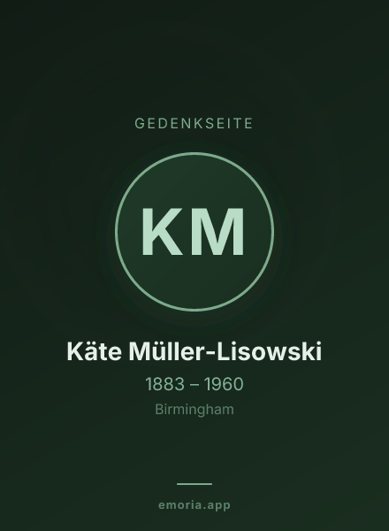Gedenkportrait von Käte Müller-Lisowski