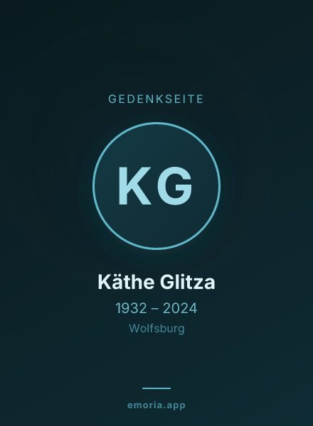 Gedenkportrait von Käthe Glitza