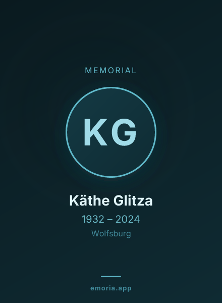 Memorial portrait of Käthe Glitza