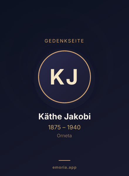 Gedenkportrait von Käthe Jakobi