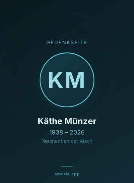 Gedenkportrait von Käthe Münzer