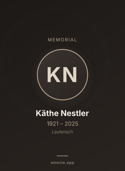 Memorial portrait of Käthe Nestler