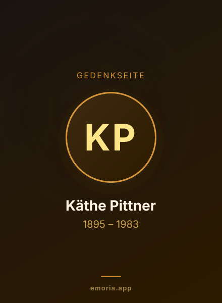 Gedenkportrait von Käthe Pittner