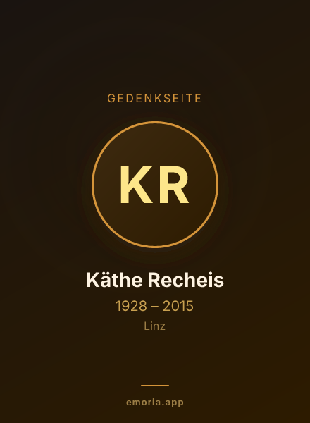 Gedenkportrait von Käthe Recheis
