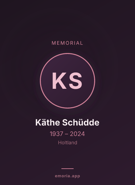 Memorial portrait of Käthe Schüdde