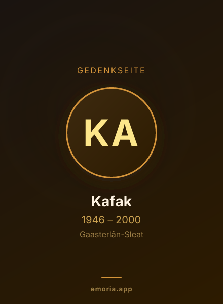 Gedenkportrait von Kafak