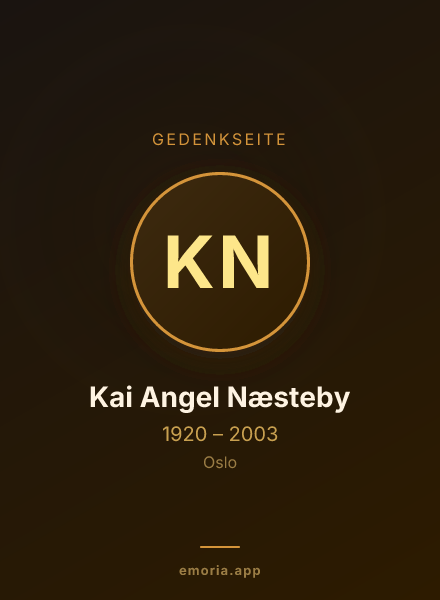 Gedenkportrait von Kai Angel Næsteby