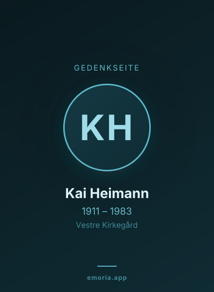 Gedenkportrait von Kai Heimann