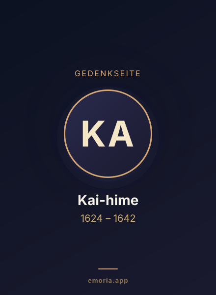 Gedenkportrait von Kai-hime