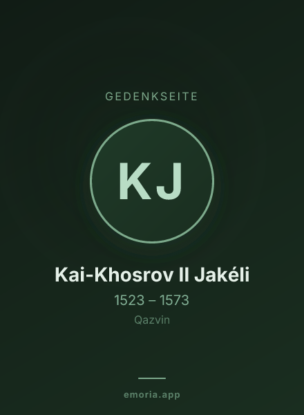 Gedenkportrait von Kai-Khosrov II Jakéli
