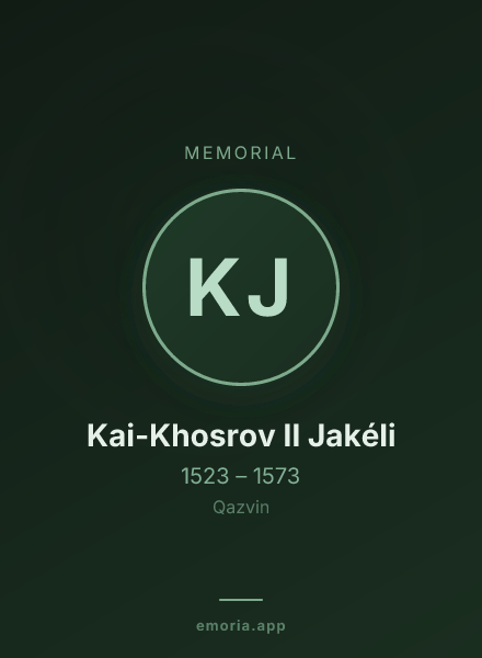 Memorial portrait of Kai-Khosrov II Jakéli