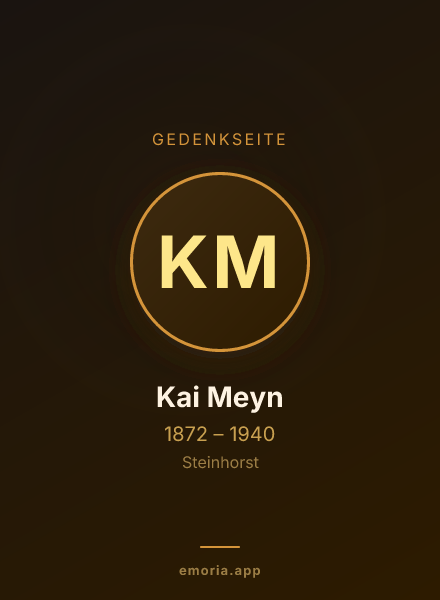Gedenkportrait von Kai Meyn