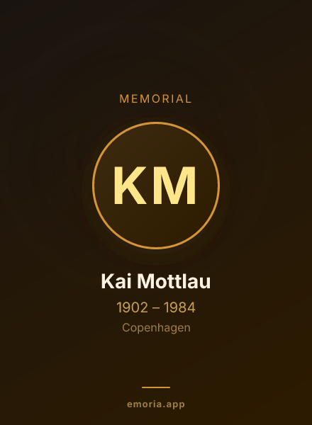 Memorial portrait of Kai Mottlau