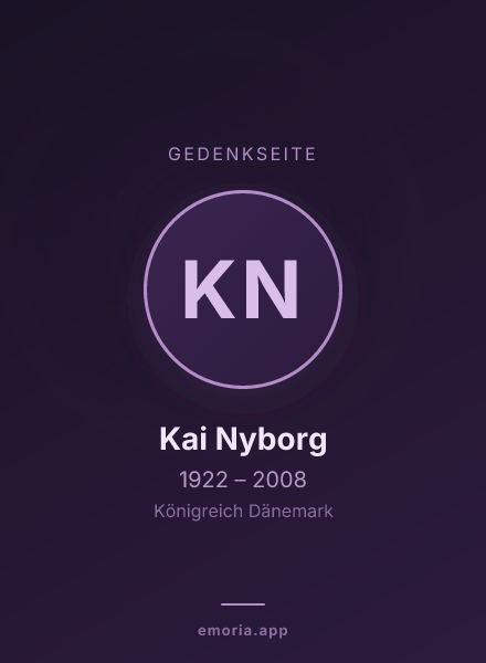 Gedenkportrait von Kai Nyborg