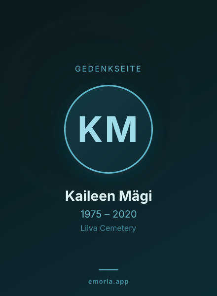 Gedenkportrait von Kaileen Mägi