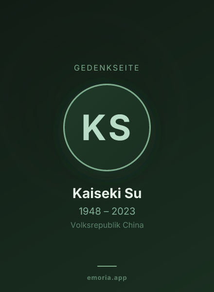 Gedenkportrait von Kaiseki Su