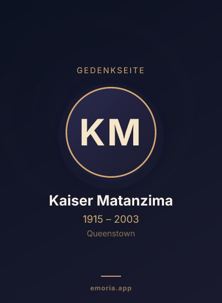 Gedenkportrait von Kaiser Matanzima