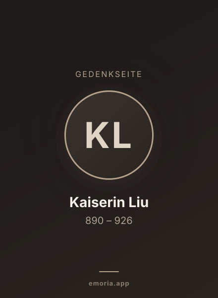 Gedenkportrait von Kaiserin Liu