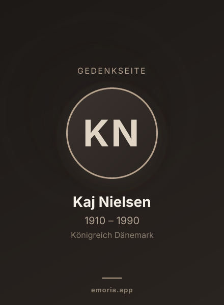 Gedenkportrait von Kaj Nielsen