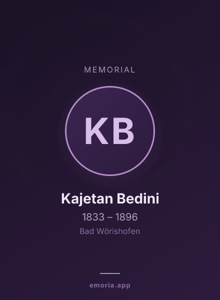 Memorial portrait of Kajetan Bedini