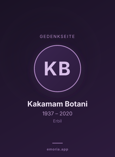 Gedenkportrait von Kakamam Botani
