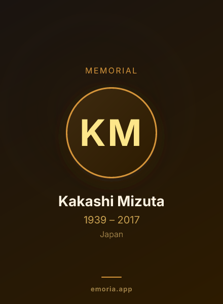 Memorial portrait of Kakashi Mizuta