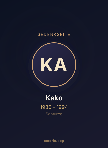 Gedenkportrait von Kako