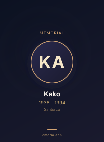 Memorial portrait of Kako