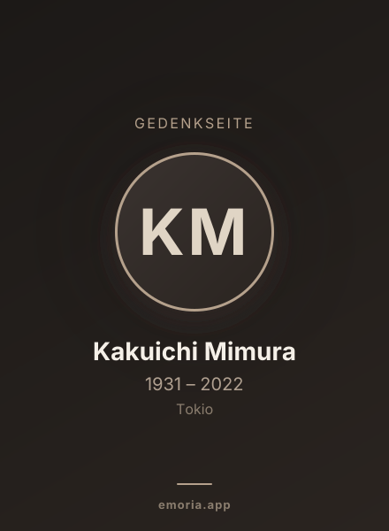 Gedenkportrait von Kakuichi Mimura