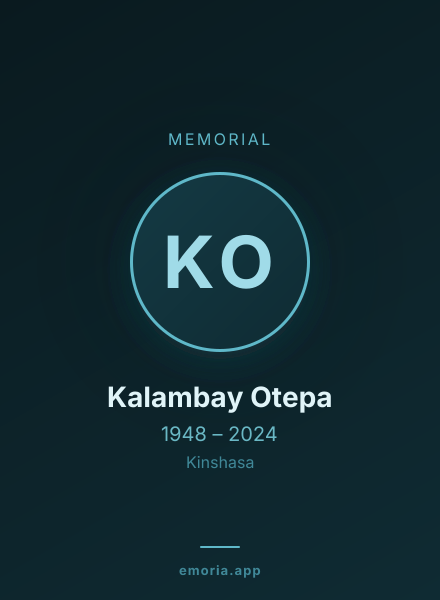 Memorial portrait of Kalambay Otepa