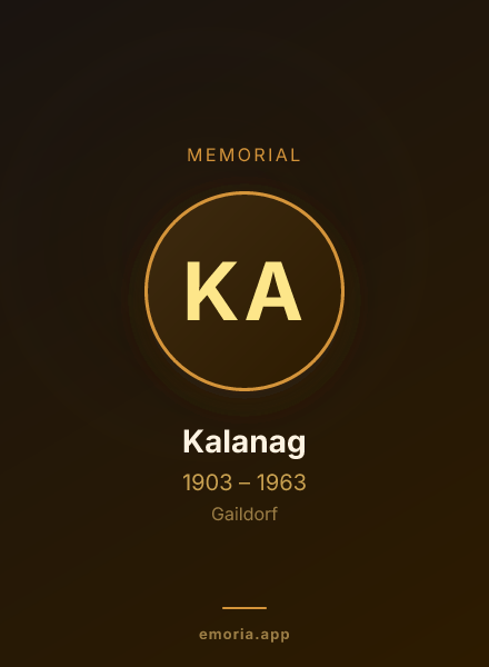 Memorial portrait of Kalanag