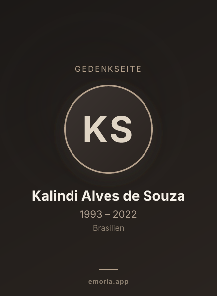 Gedenkportrait von Kalindi Alves de Souza