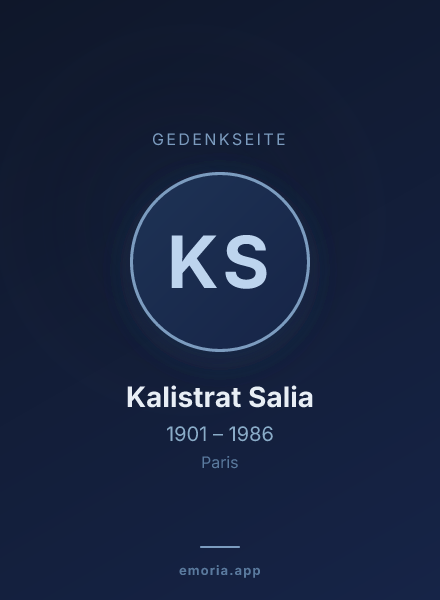 Gedenkportrait von Kalistrat Salia