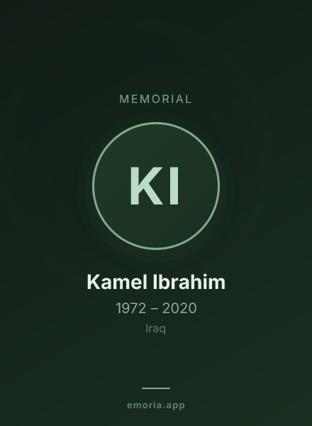 Memorial portrait of Kamel Ibrahim