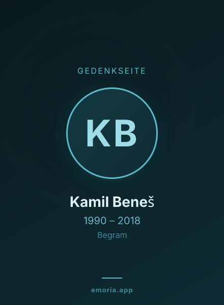 Gedenkportrait von Kamil Beneš