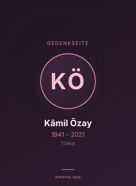 Gedenkportrait von Kâmil Özay