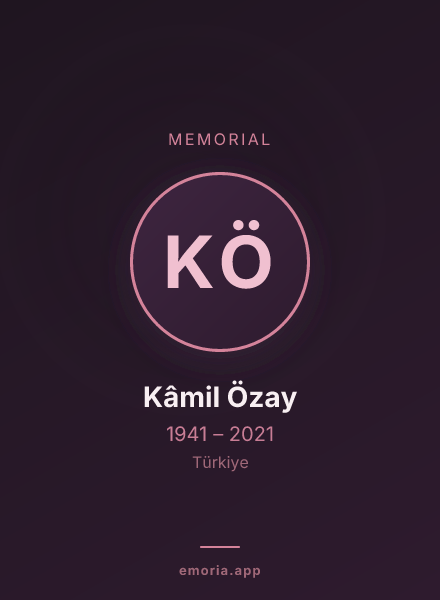 Memorial portrait of Kâmil Özay