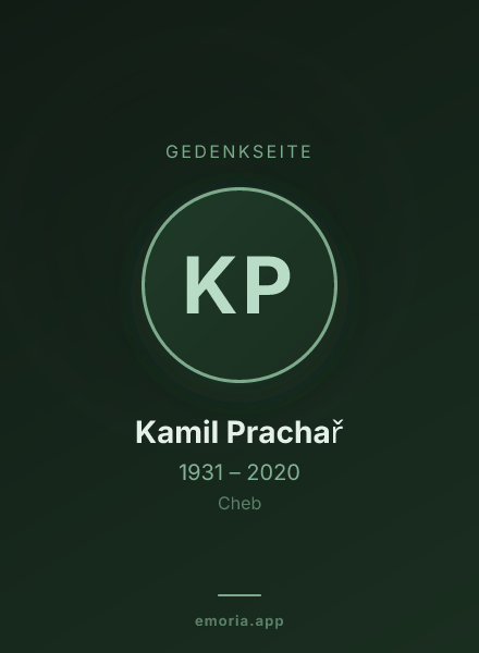 Gedenkportrait von Kamil Prachař
