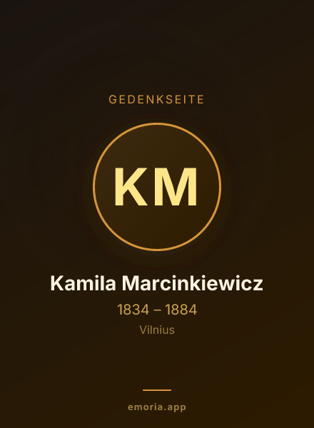 Gedenkportrait von Kamila Marcinkiewicz